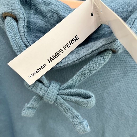 James Perse Cowl Neck Blue Sweatshirt - NWT - Picture 3 of 6